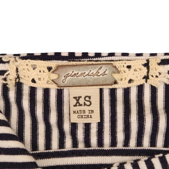 Gimmicks Buckle Striped Cutout Mesh Open Back Bodysuit X-SMALL - Picture 4 of 6